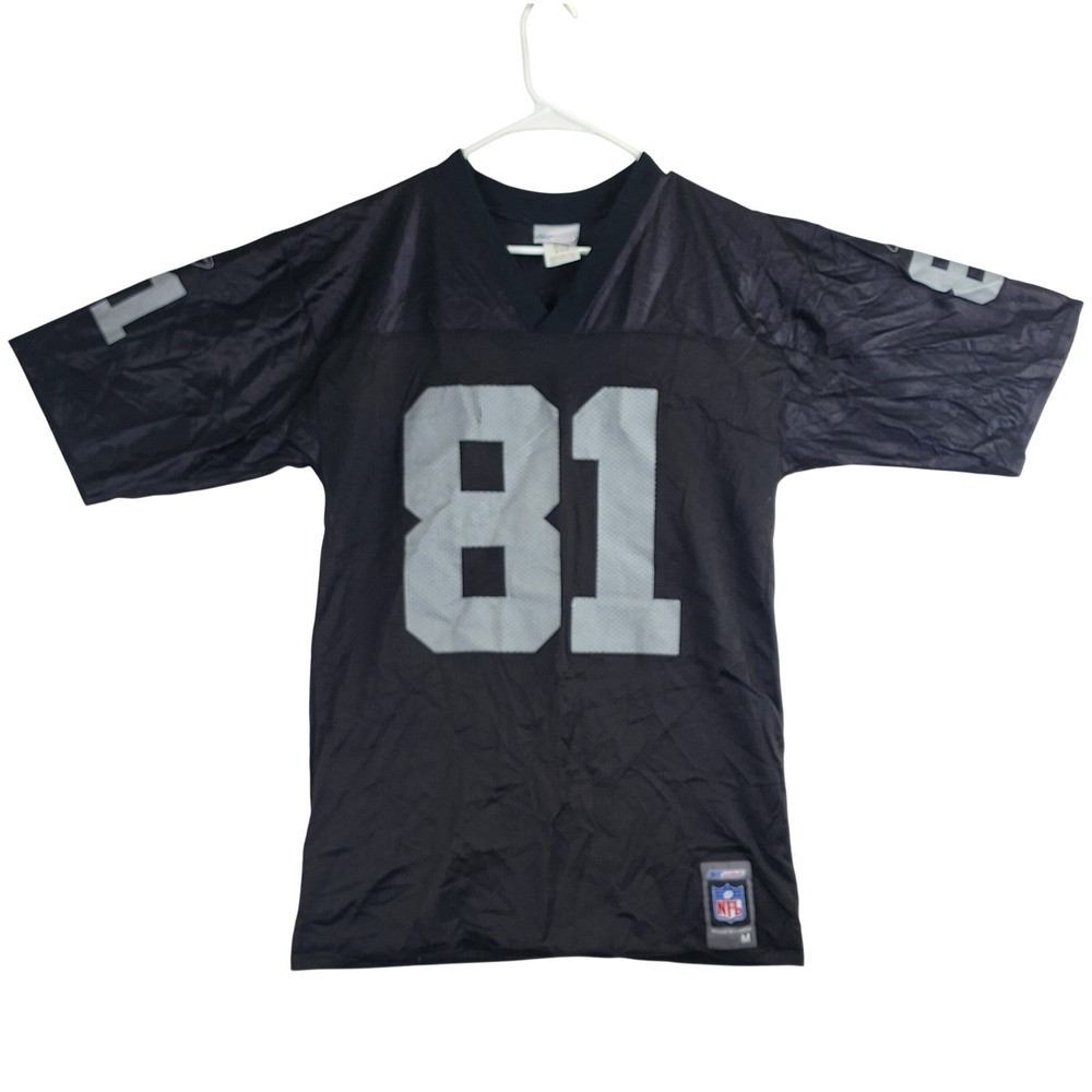 Vintage Oakland Raiders Tim Brown 81 Reebok NFL Jersey Mens Medium Black